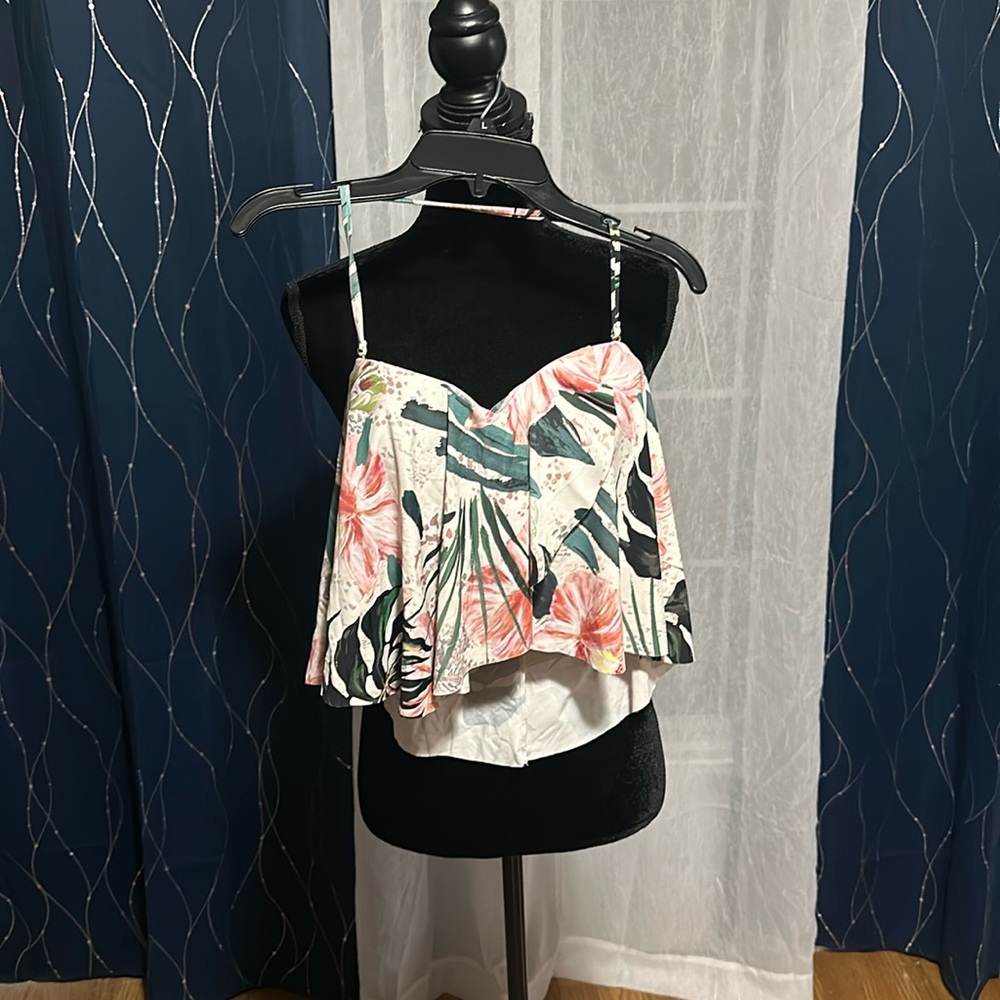 Sz XS Flounce Bathing suit top -Worn Once